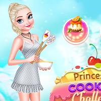 Play Princesses Cooking Challenge Cake